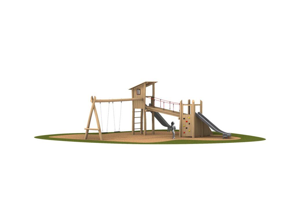 KristallTurm 4-Eck Turmkobination mit spielendem Kind