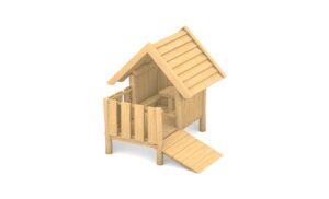 KristallTurm Spielhaus Pfahlhaus mit Balkon