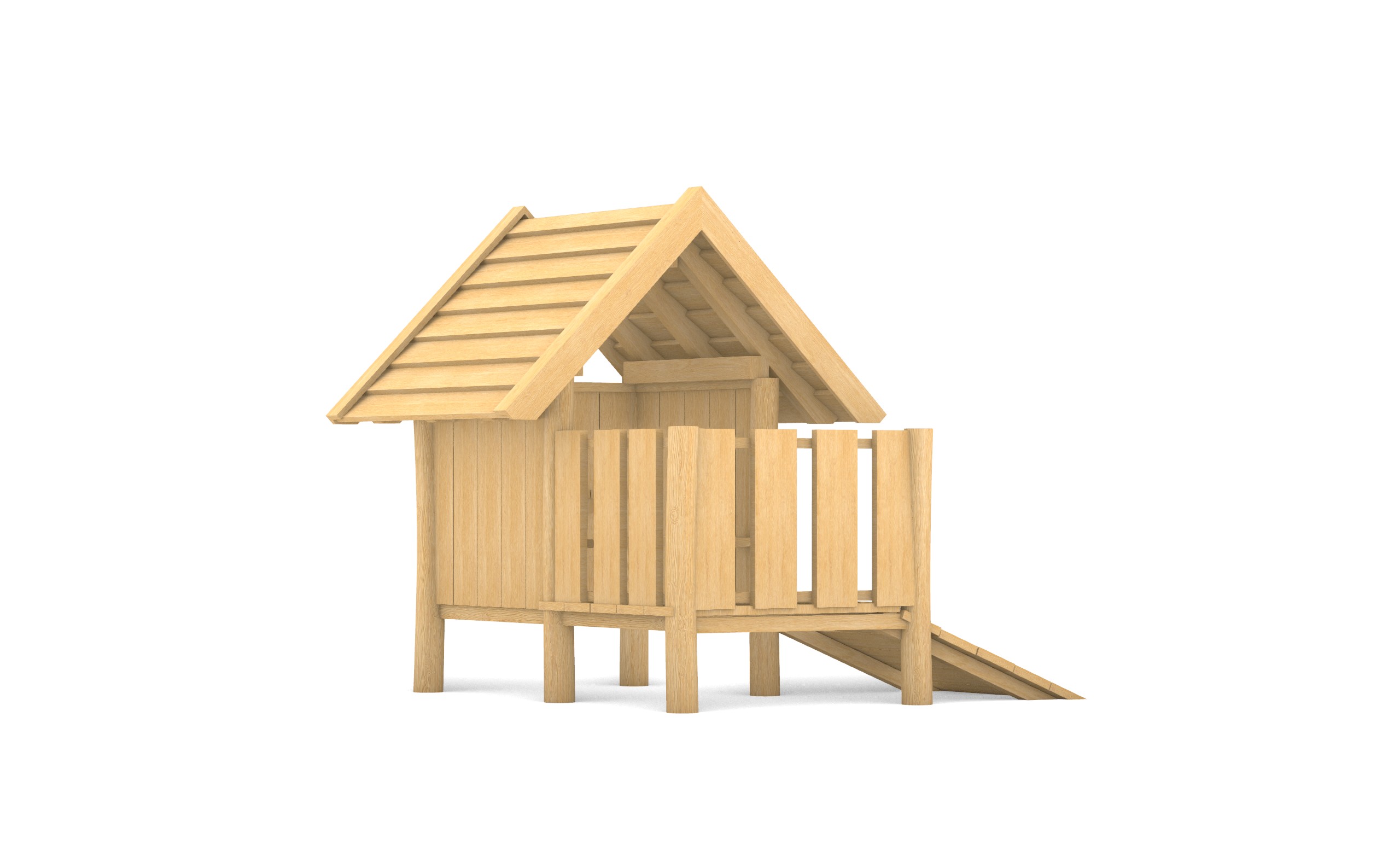 KristallTurm Spielhaus Pfahlhaus mit Balkon