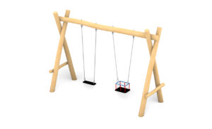 KristallTurm Doppelschaukel mit Kleinkindersitz Visualisierung