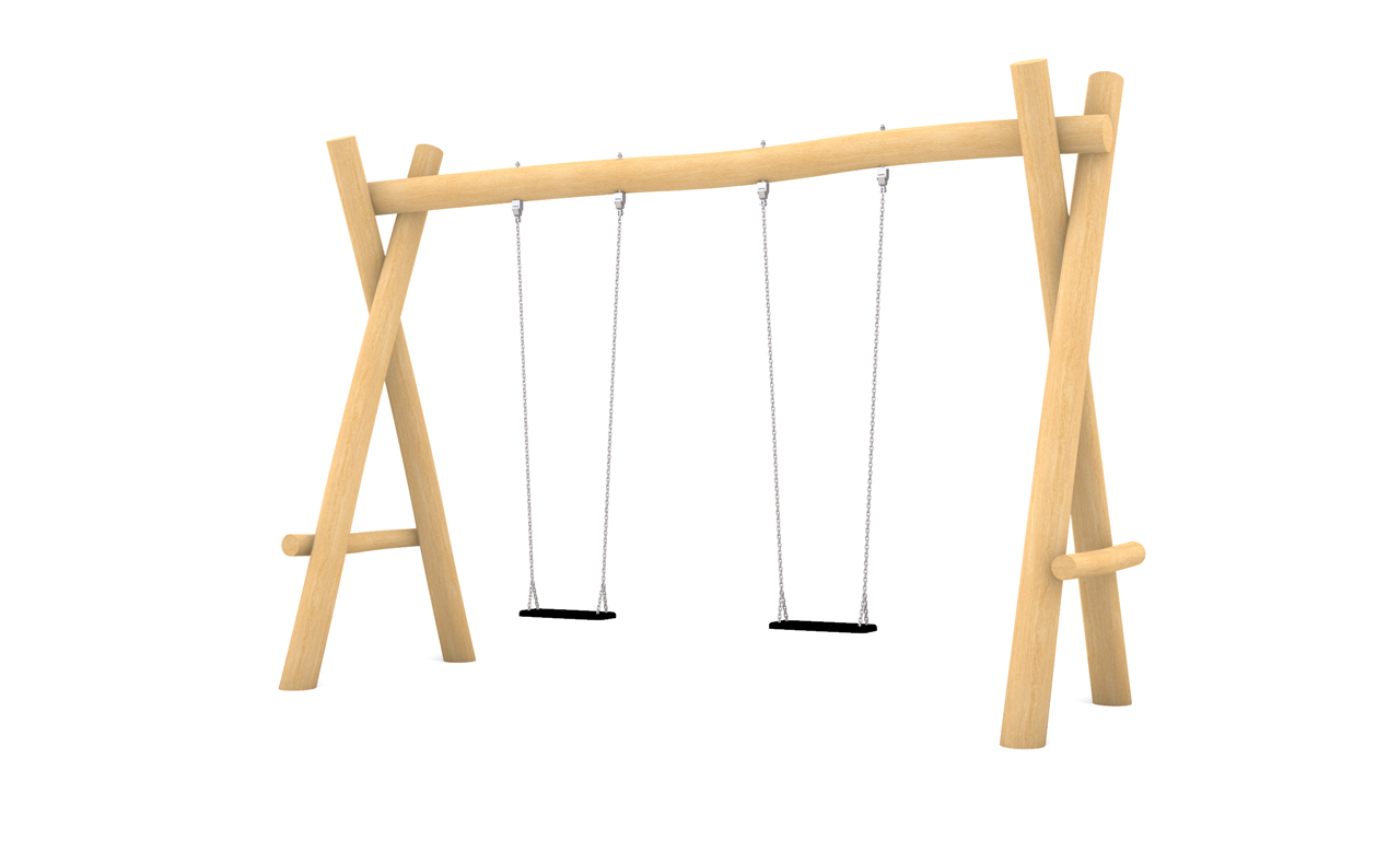 KristallTurm Spielplatz Doppelschaukel Visualisierung