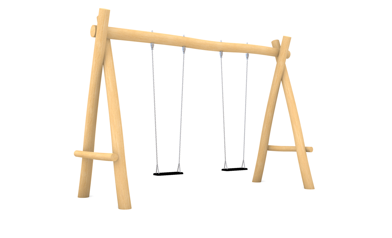 KristallTurm Spielplatz Doppelschaukel Visualisierung