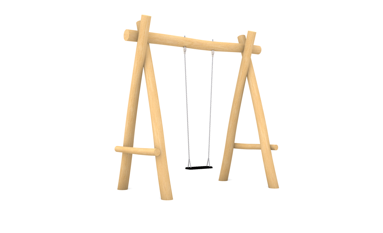 KristallTurm Spielplatz Einzelschaukel Visualisierung