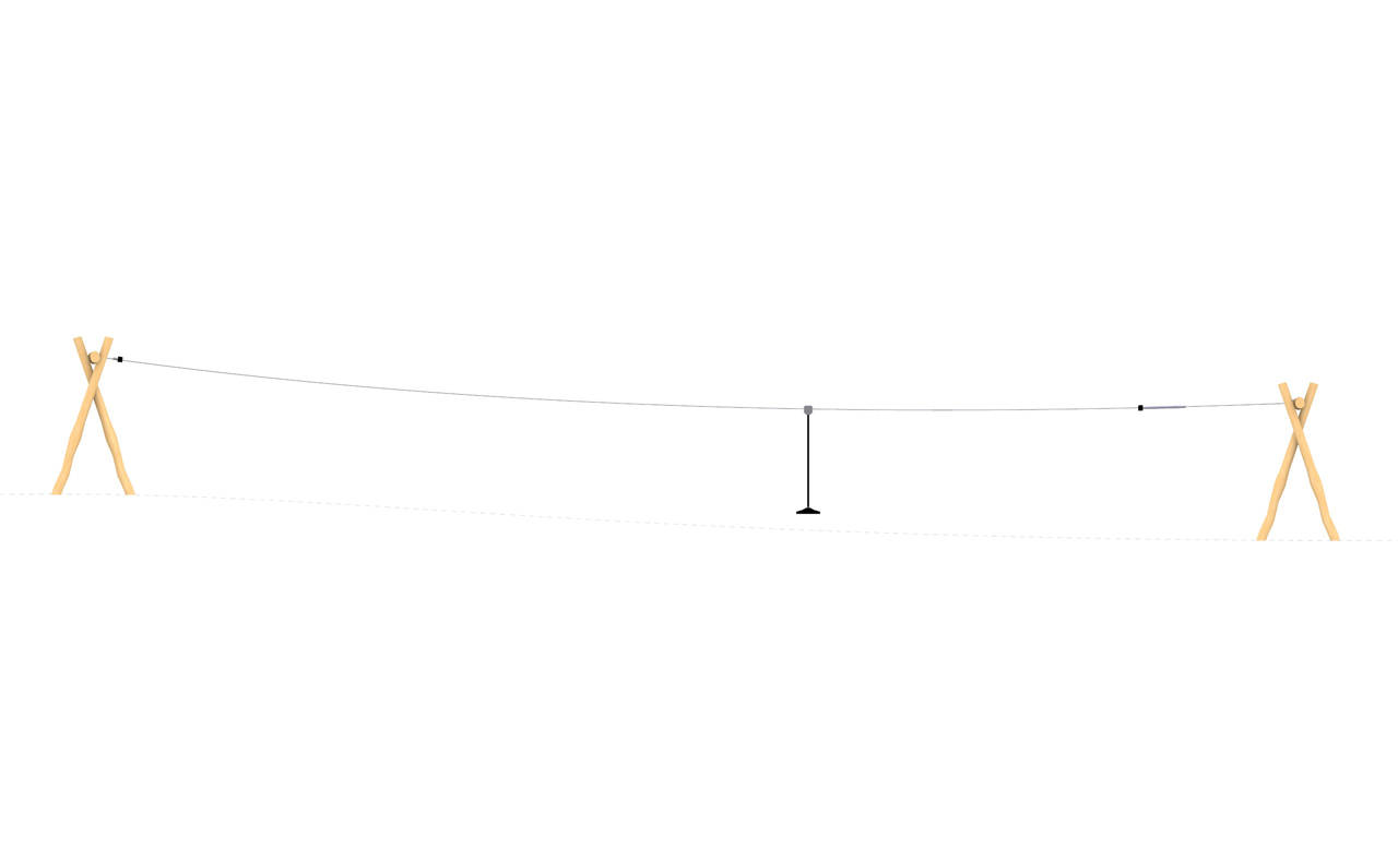 KristallTurm Flying Fox für Hanglage