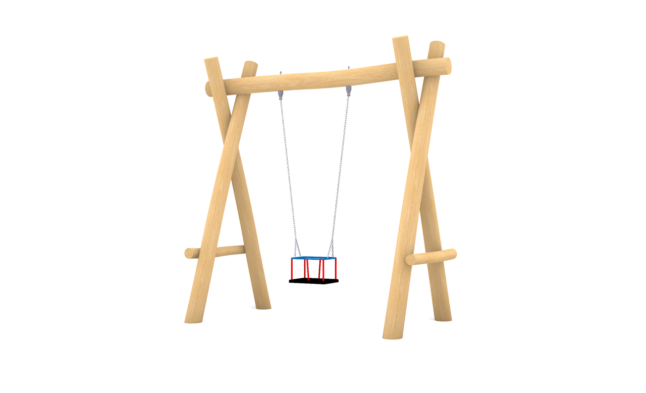 KristallTurm Spielplatz - Kleinkinderschaukel Visualisierung