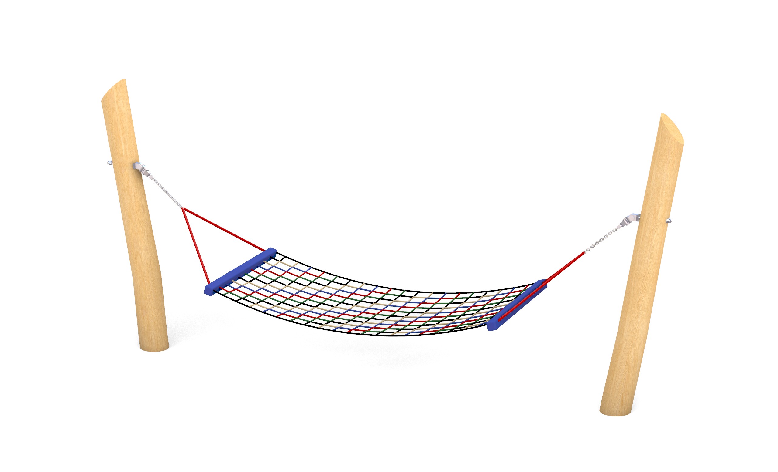 Schaukel in Form einer Hängematte für den Spielplatz