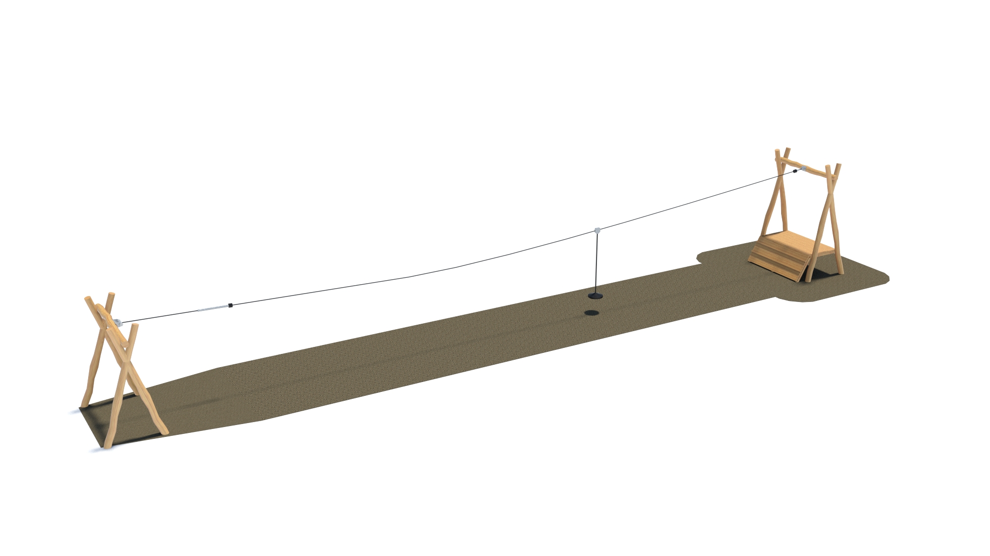 KristallTurm Flying Fox mit Startrampe