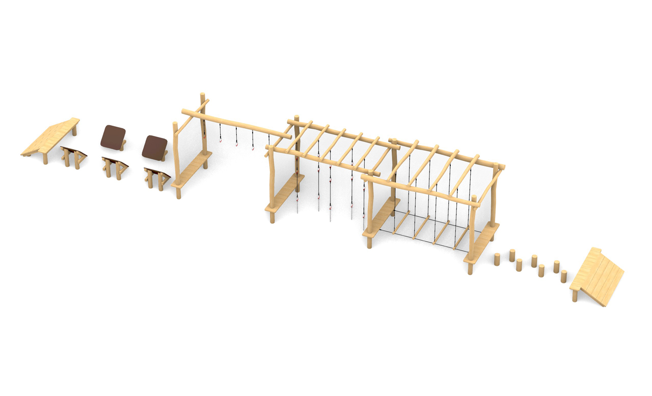 KristallTurm Ninja Parkour Robinie S