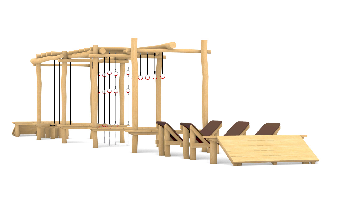 KristallTurm Ninja Parkour Robinie S