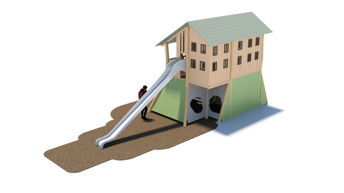 KristallTurm Spielturm Berghütte