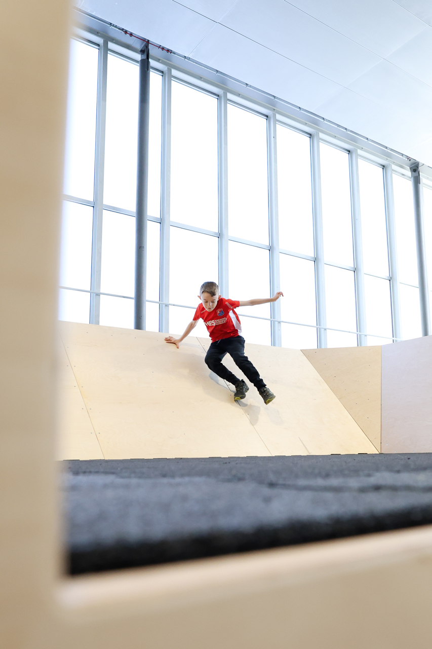 KristallTurm Parkour im neuen Munich Action Park