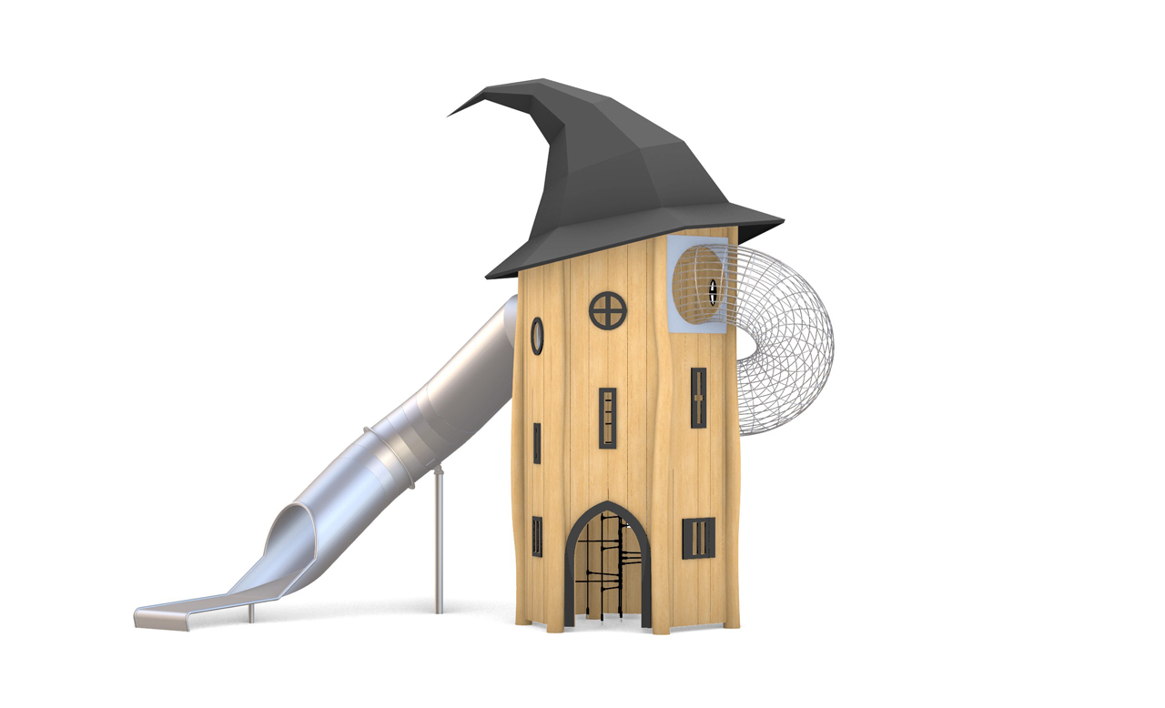 KristallTurm Spielturm Hexenhut