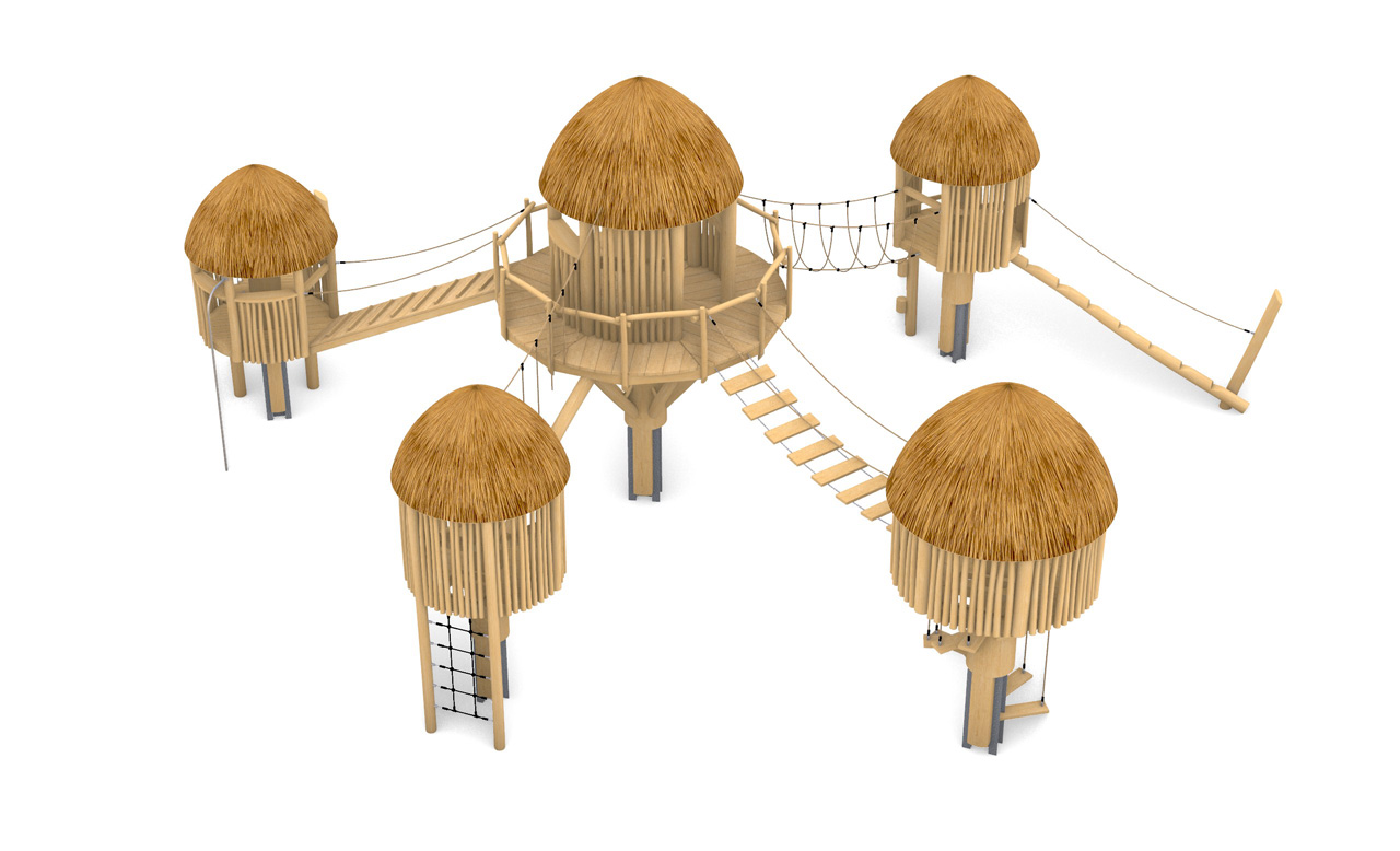 KristallTurm Turmanlage Tahiti Dorf