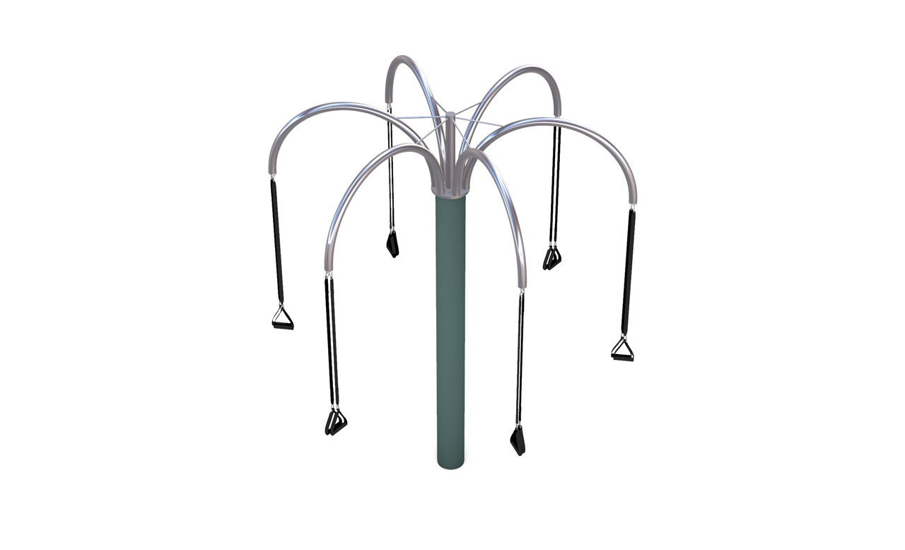 KristallTurm Fitnesspalme aus Stahl