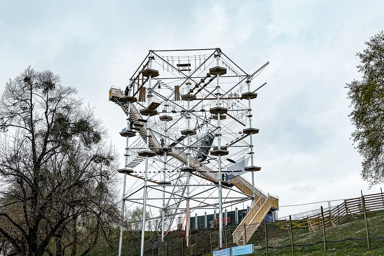 New High Ropes Course in Munich - Climbing with a panoramic view of Munich´s iconic Olympic park