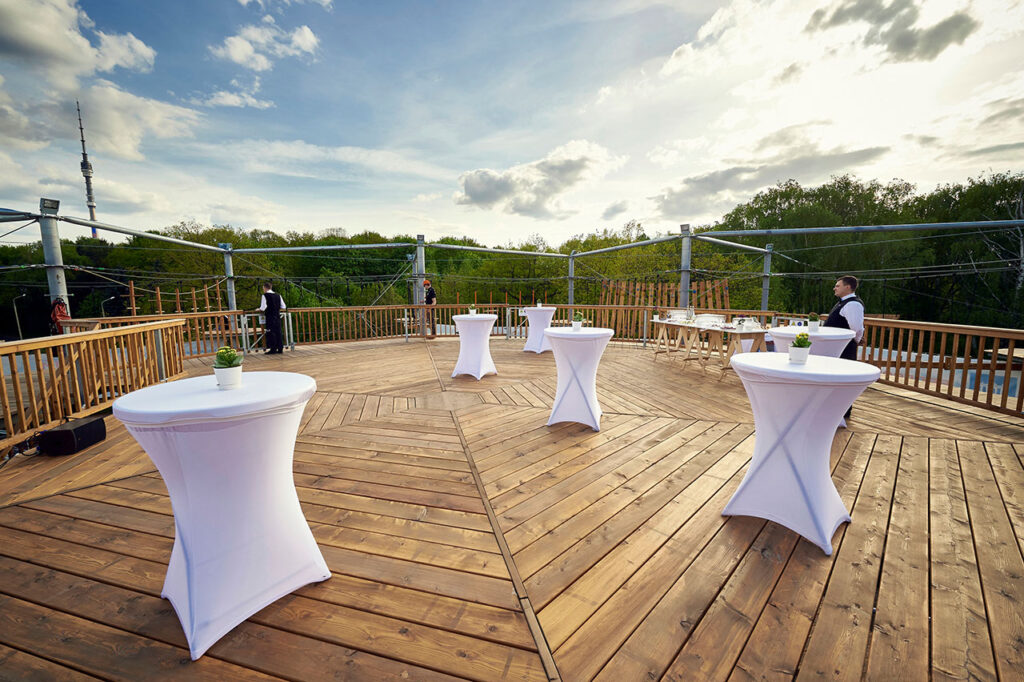 An event platform on top of a KristallTurm High Ropes Course