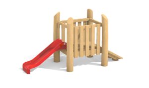 KristallTurm Kleinkinderrutsche aus Kunststoff mit Podest