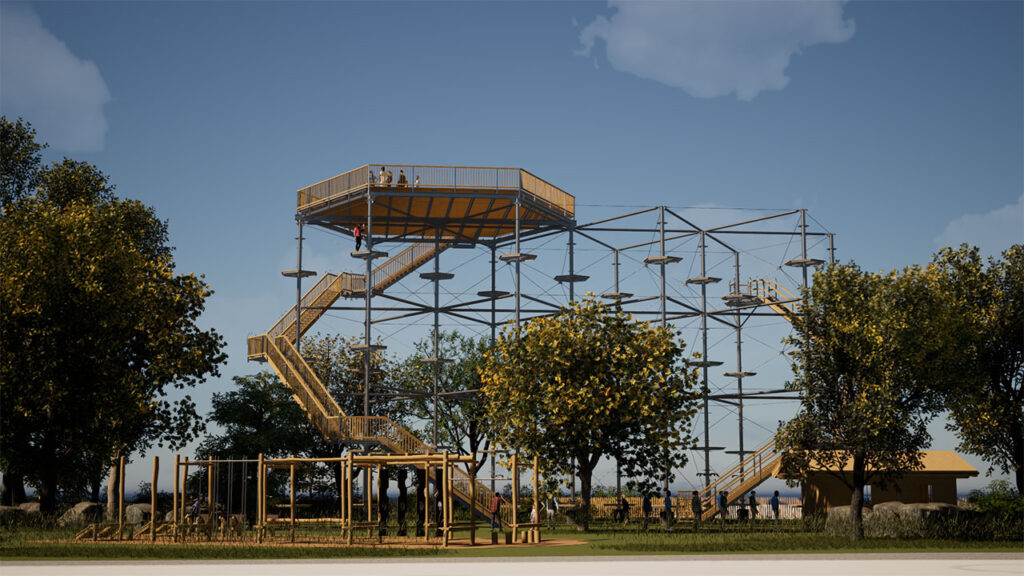 KristallTurm Multigenerational park - high ropes course