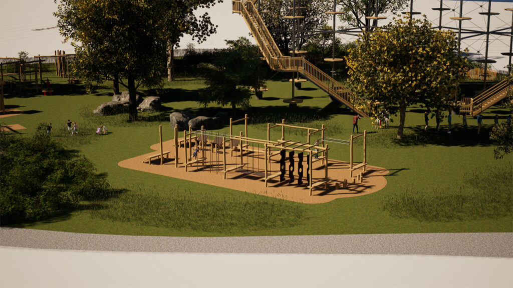 KristallTurm Multigenerational park - fitness & ninja courses